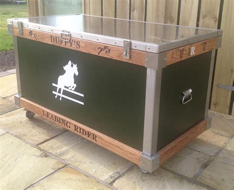 metal tack storage box|horse tack trunk with wheels.